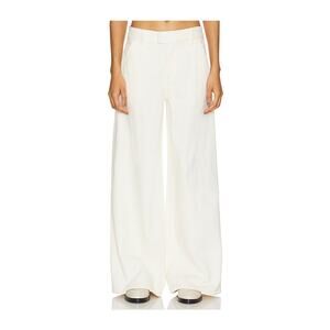 Grlfrnd 'Estella' White Low Rise Trouser Denim Jean Size 25